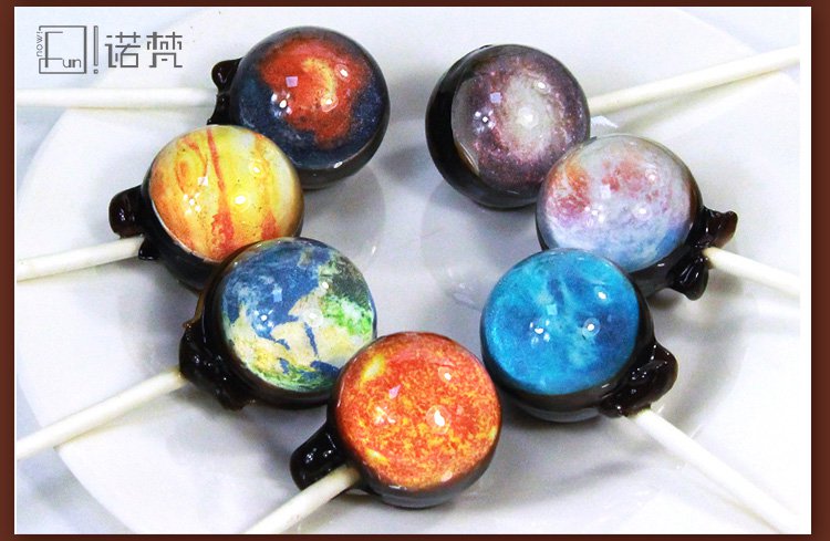 诺梵创意糖果星球棒棒糖礼盒装