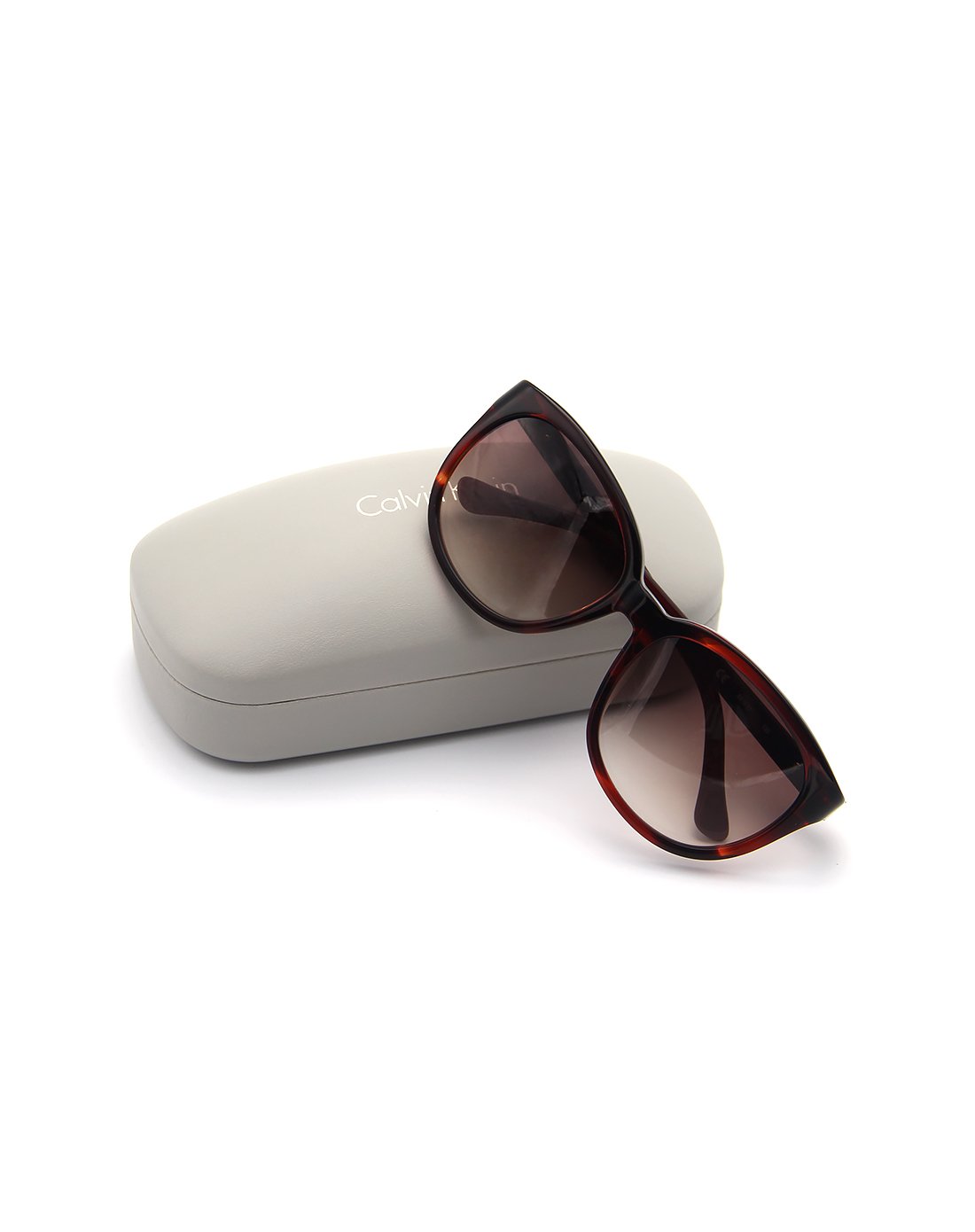 轻奢太阳眼镜专场2017年新款 ck 时尚性感酒红色框女款太阳镜玳瑁ck