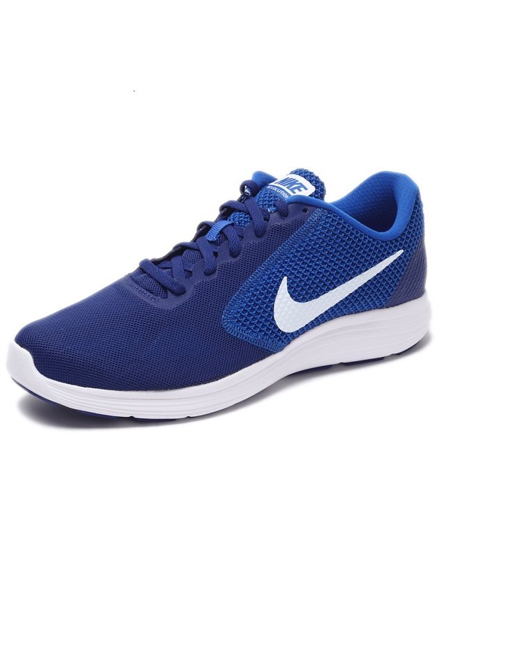 耐克nike revolution 3 男款蓝色跑鞋