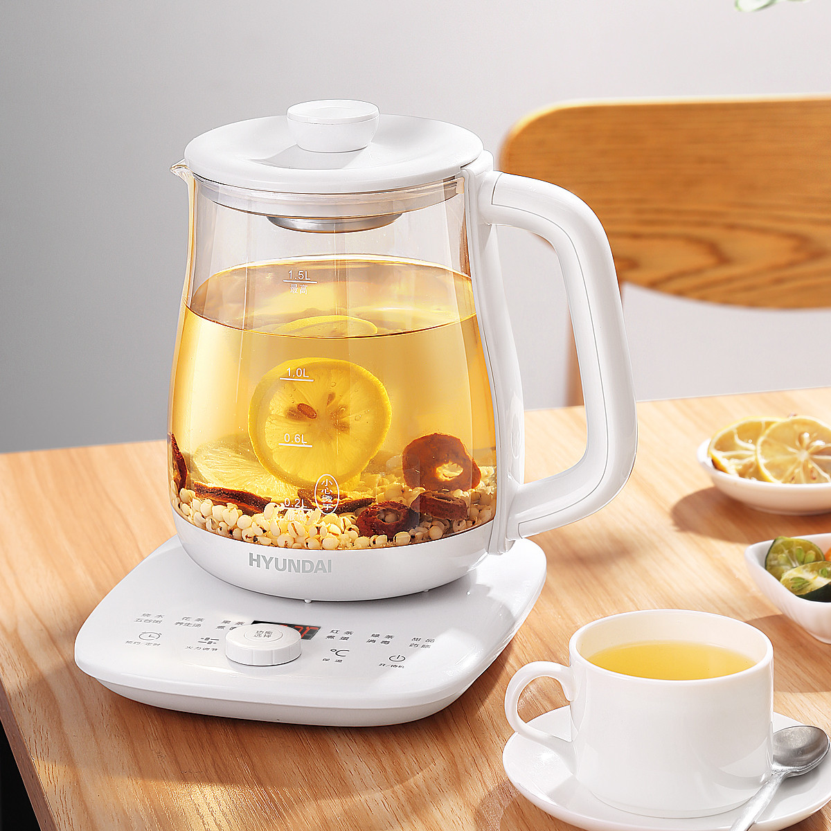 韩国现代【预约保温】煮茶养生壶电热水壶多功能煎药烧水壶