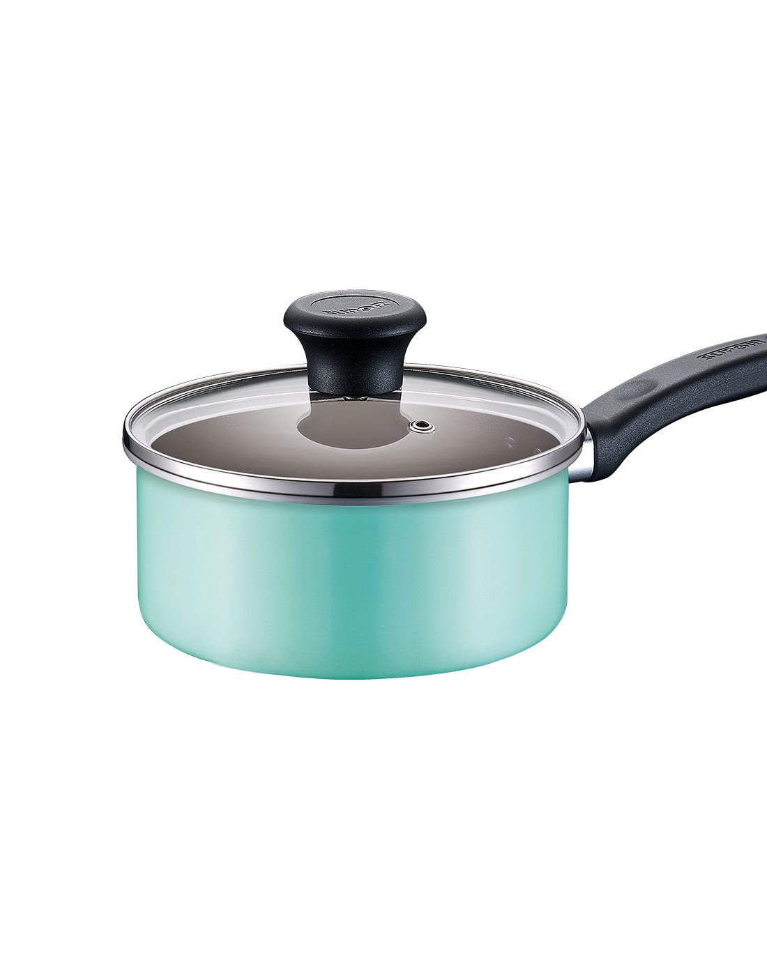 supor/苏泊尔 et16kp01-b 家用锅具趣彩不粘汤锅奶锅16cm-b热奶锅辅食