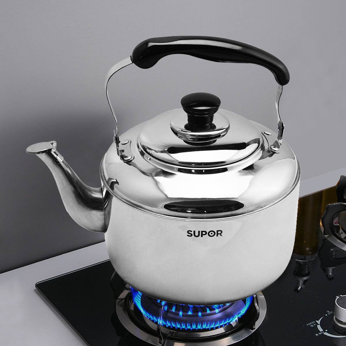 ss40/50q1鸣笛烧水4/5l不锈钢磁炉通用家用烧水壶