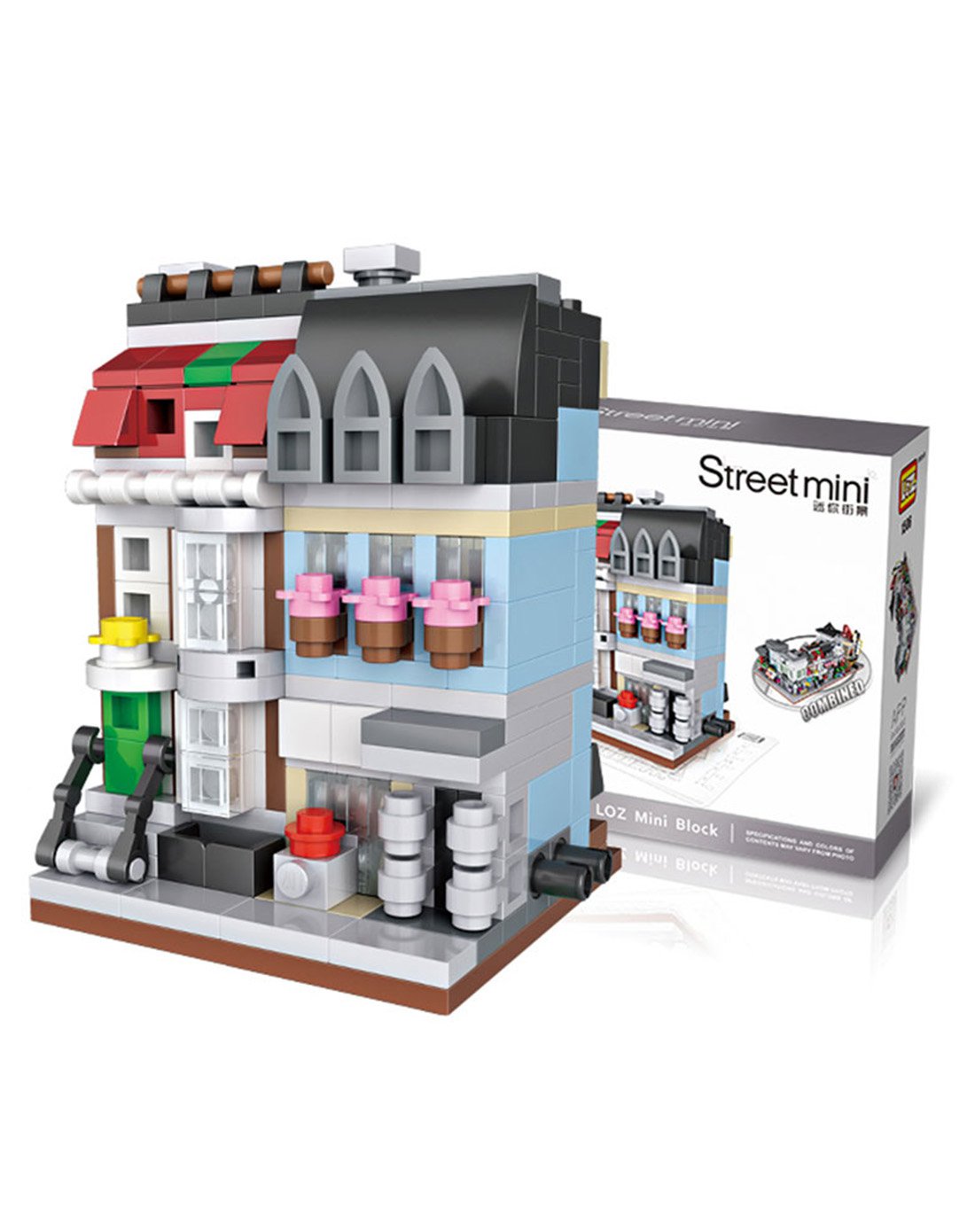 loz俐智积木城市街景益智拼插玩具迷你宠物店