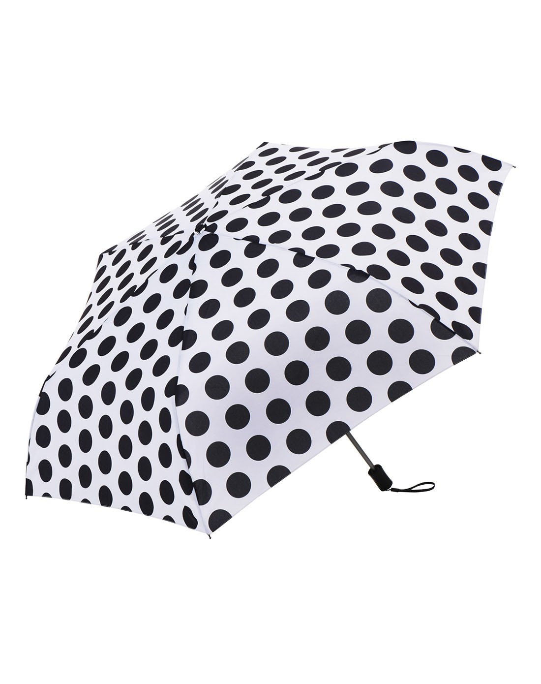 创意印花 复刻经典—molssi遮阳伞专场molssi 复古黑白波点三折晴雨