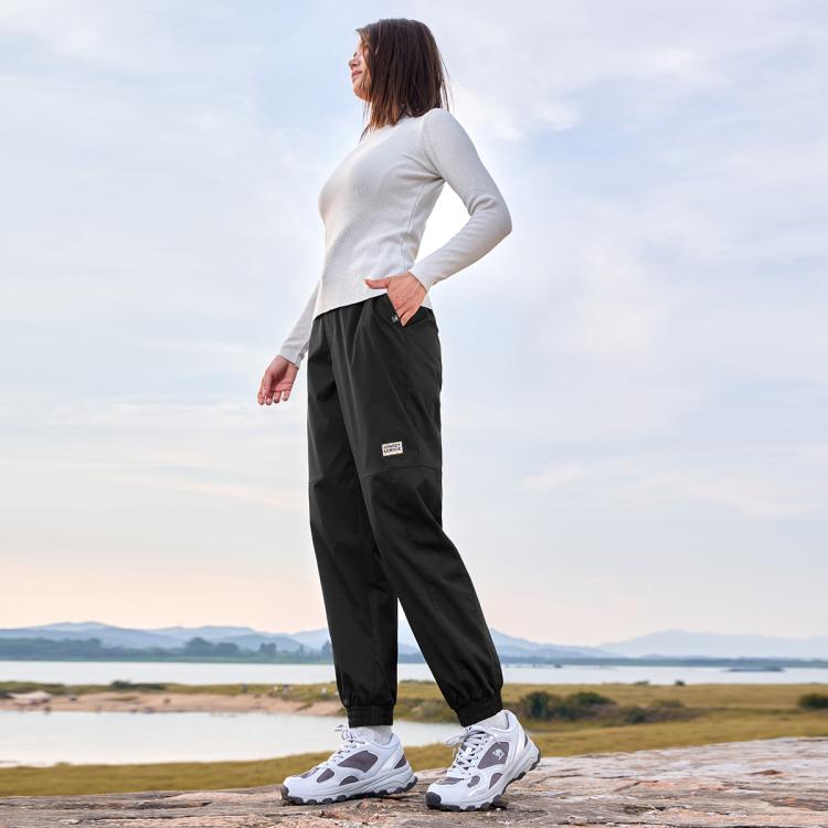 骆驼 【防泼水】运动裤女春秋长裤户外山系徒步工装裤登山裤运动休闲裤