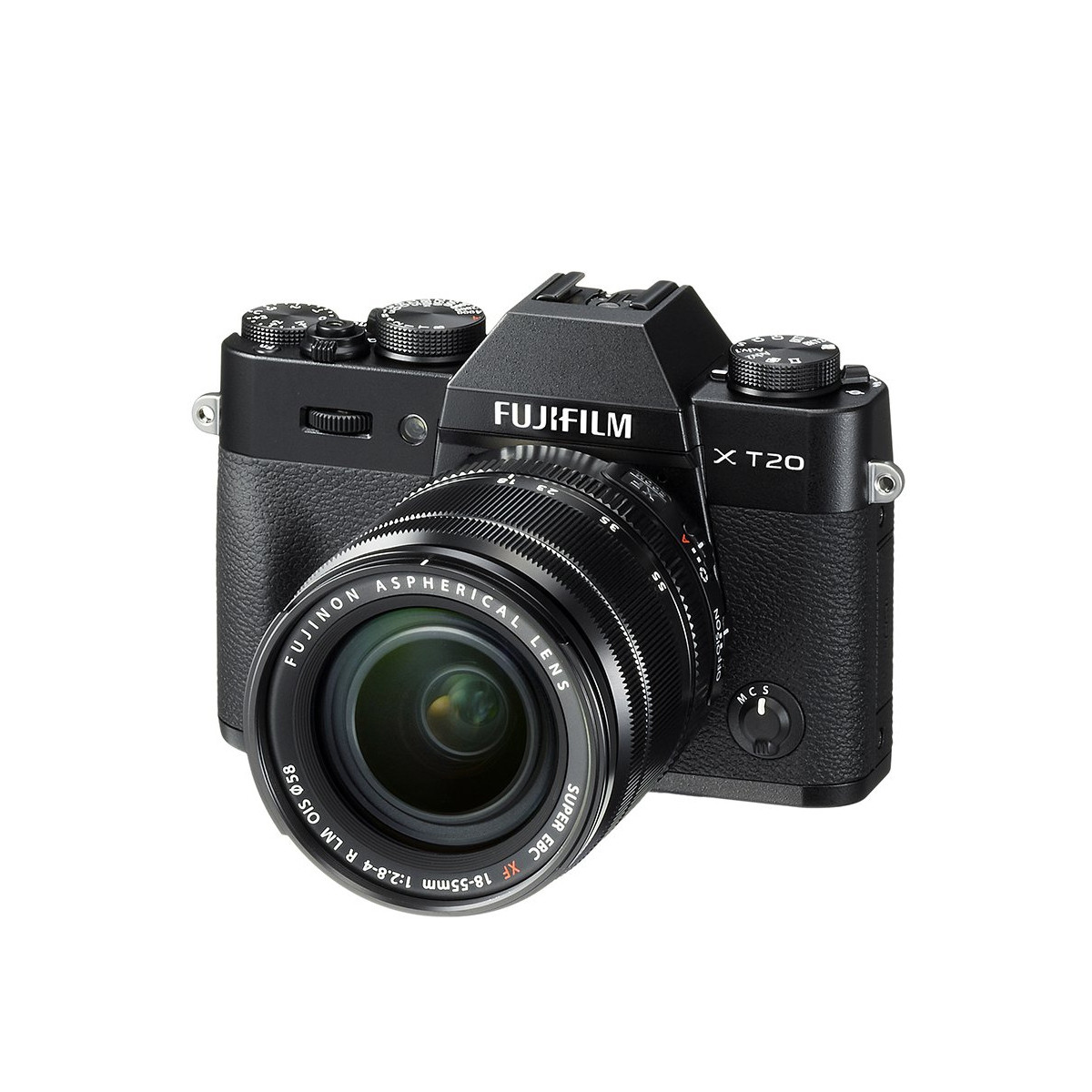 富士x-t20套机(18-55mm)微单相机 文艺复古黑色