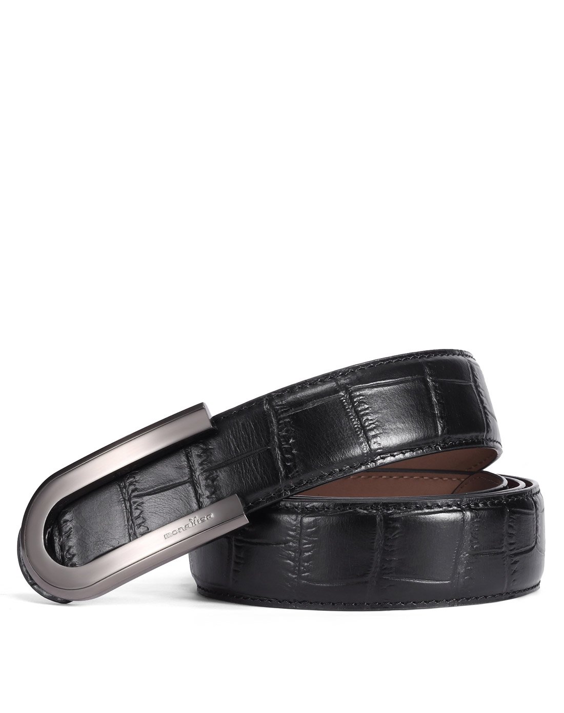 蒙娜丽莎monalisa集团时尚专柜同款真皮个性男士时尚百搭皮带86wp238