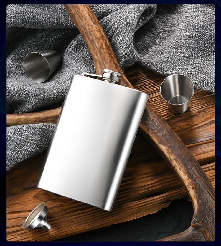 不锈钢小酒壶水壶迷你户外便携小扁白酒水瓶酒壶随身