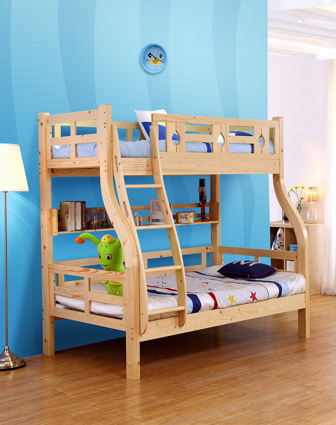 双层上下床高低床子母床儿童床成人母子床芬兰松木床