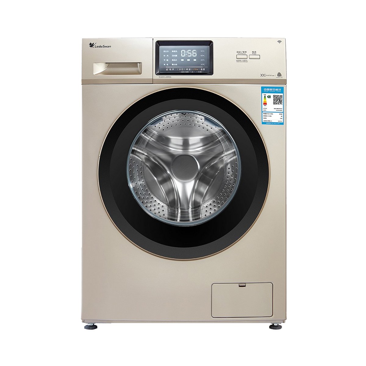 小天鹅 tg100v120wdg 10公斤变频滚筒全自动洗衣机