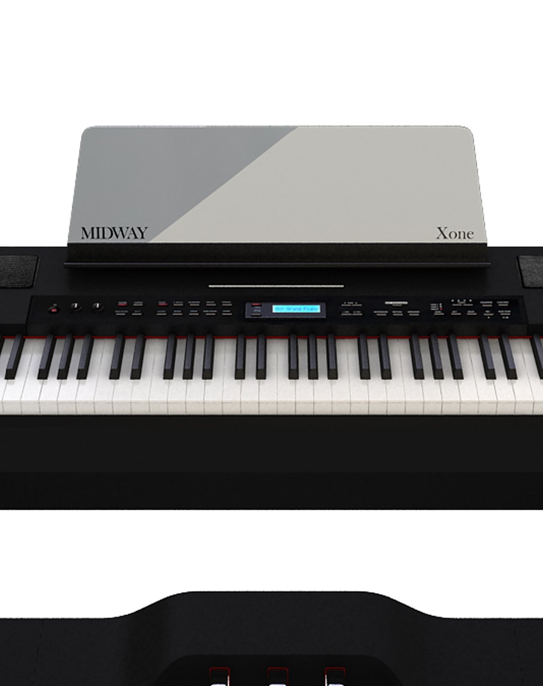 美德威智能电钢琴 88键重锤成人专业数码电子钢琴初学者家用x-one