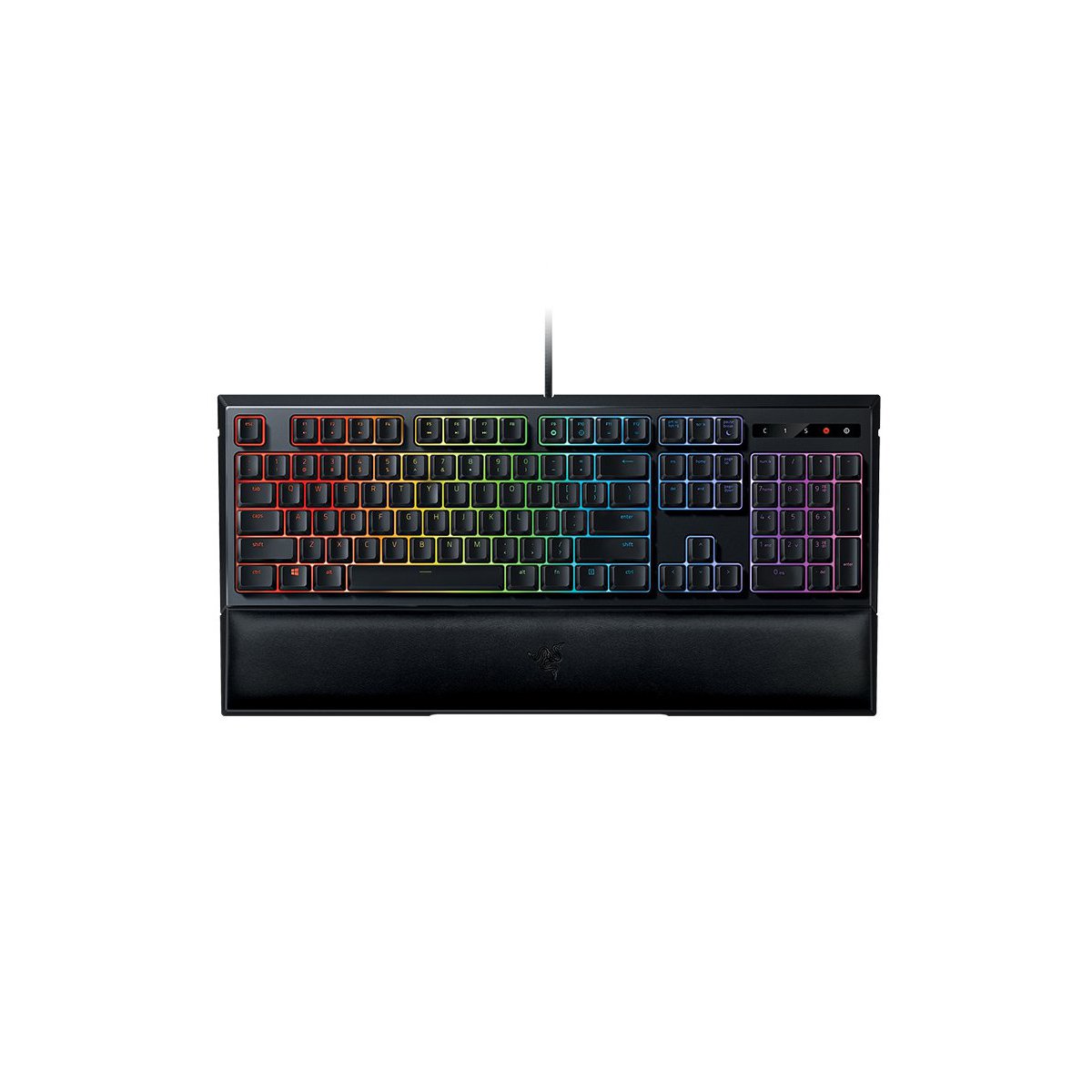 razer雷蛇 黑寡妇蜘蛛幻彩版v2 rgb背光lol电竞游戏机械键盘