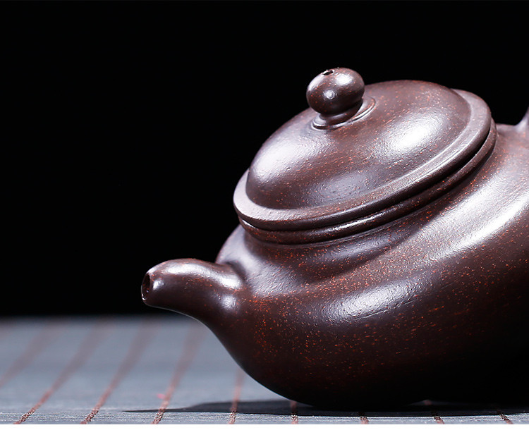 黑朱泥仿古壶紫砂壶紫砂茶壶茶具泡茶壶宜兴紫砂壶