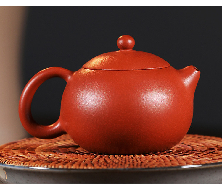 名家方艳玲朱泥鱼籽砂西施壶紫砂茶壶茶具紫砂壶全手工附证书礼盒