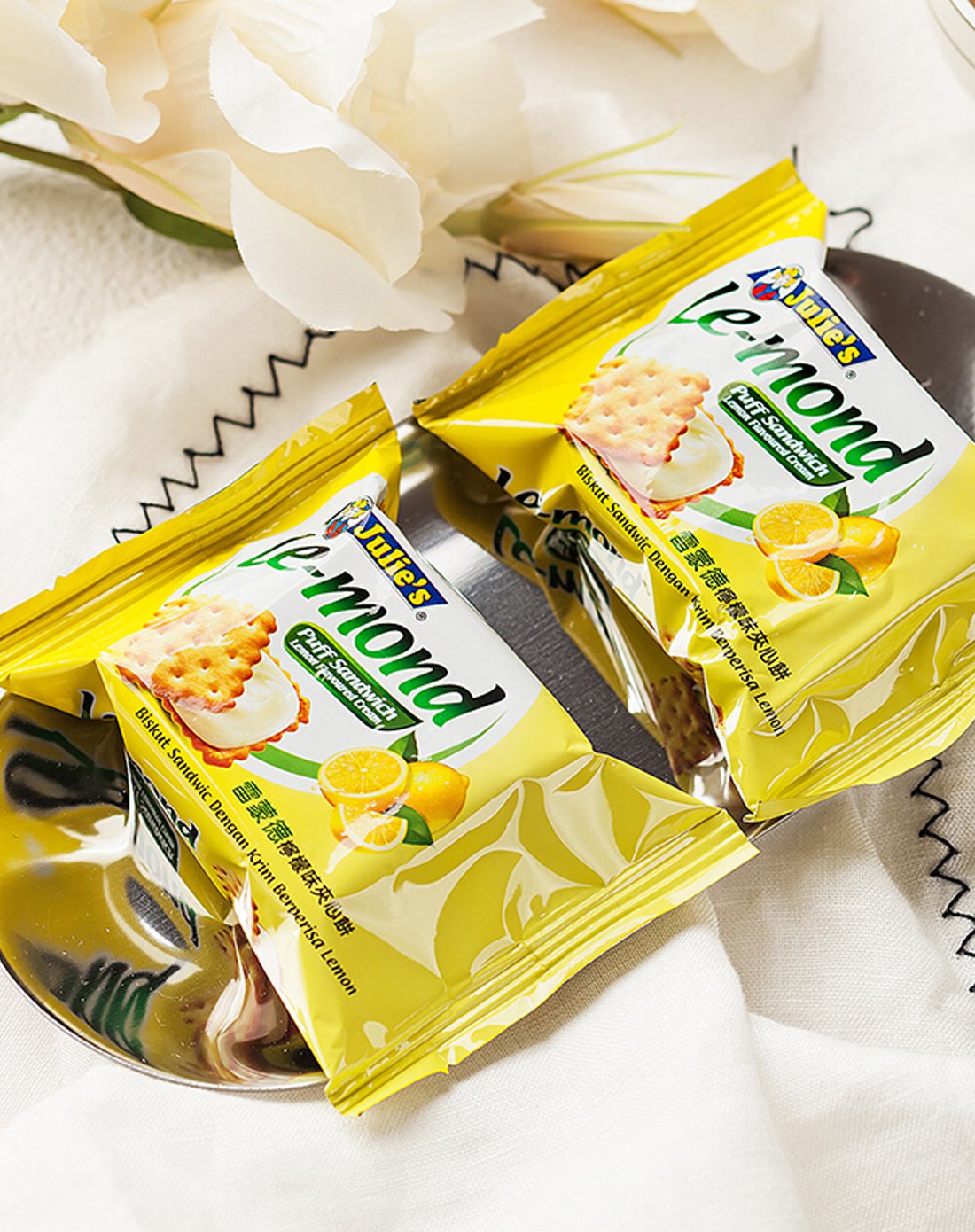 julie's茱蒂丝美味饼干专场茱蒂丝雷蒙德柠檬味夹心饼干170gzds-