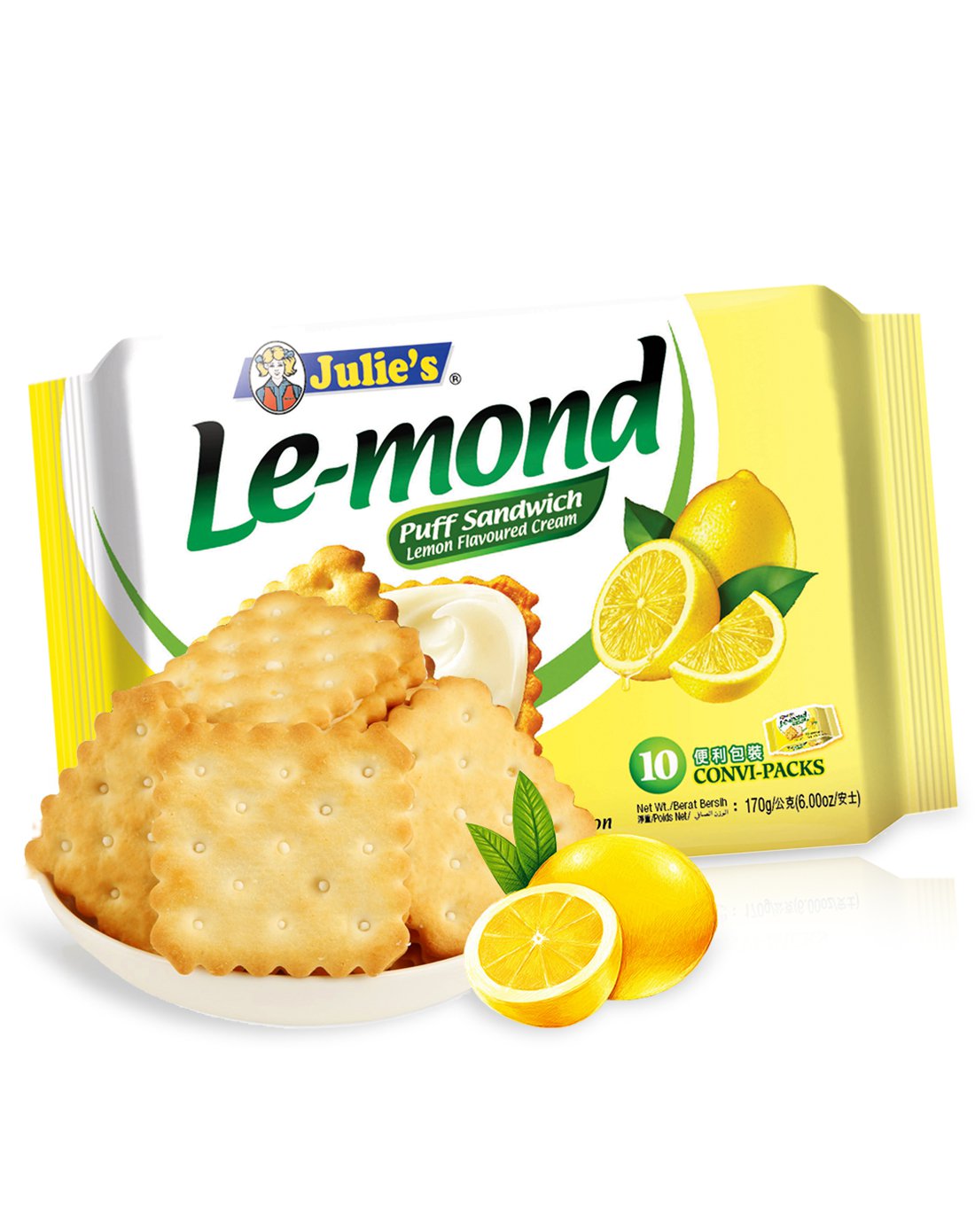 茱蒂丝雷蒙德柠檬味夹心饼干170g