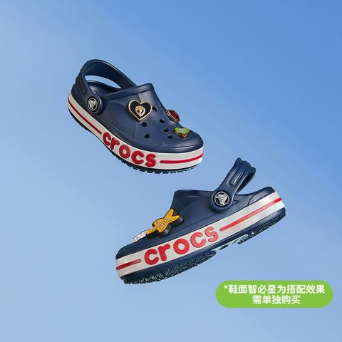 CROCS 卡骆驰 宝宝凉鞋男女童洞洞鞋沙滩鞋小童儿童包头拖鞋 图片 1