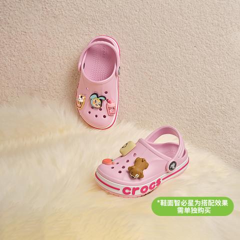 CROCS 卡骆驰 宝宝凉鞋男女童洞洞鞋沙滩鞋小童儿童包头拖鞋 图片 1