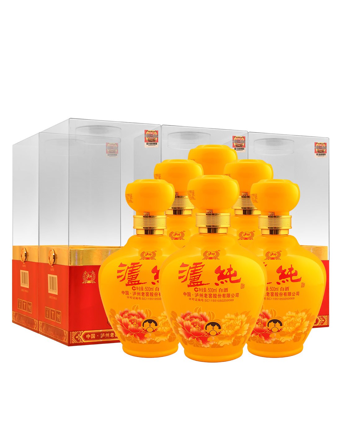 泸州老窖 泸纯绵柔9 黄款 52度 500ml*6瓶