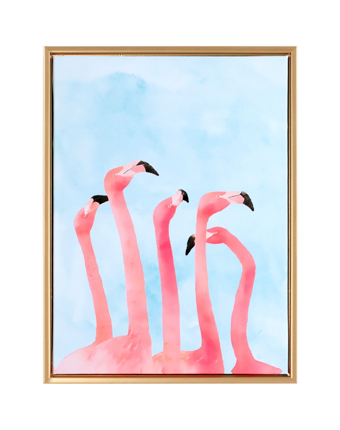 正想家居 北欧ins粉色火烈鸟小清新客厅装饰画 玄关壁画餐厅挂画