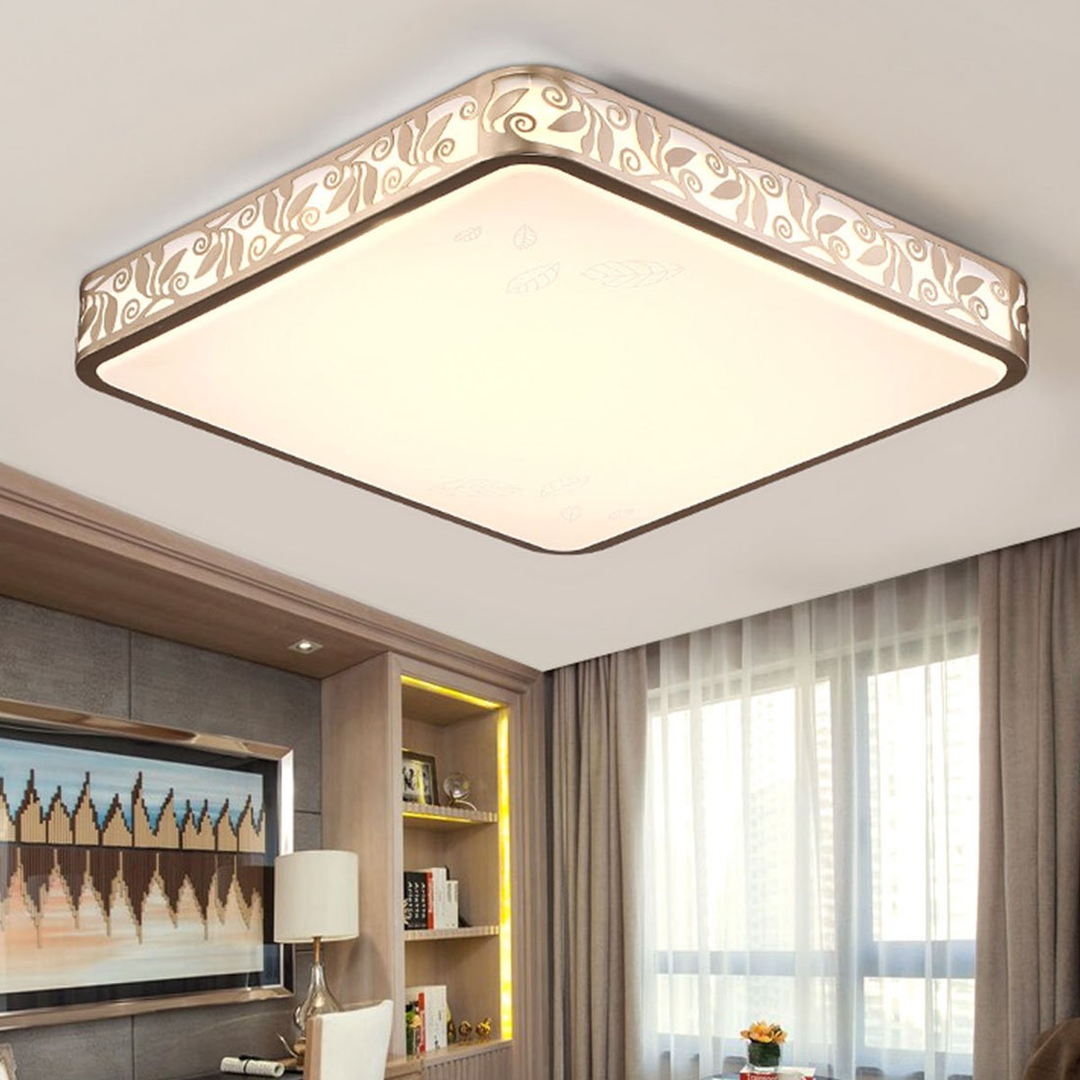 三雄极光 led吸顶灯 叶宇系列时尚大气卧室灯客厅灯