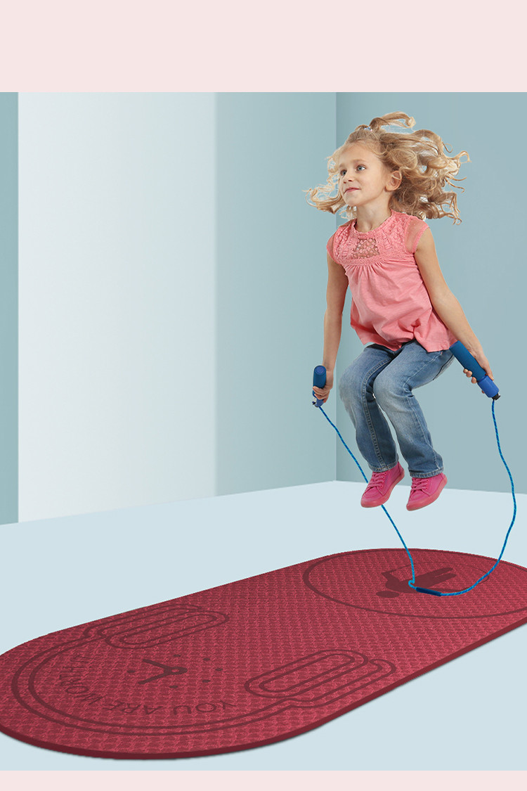 跳绳垫室内跳绳垫子减震隔音防滑家用垫健身跳操静音跳绳毯瑜伽垫