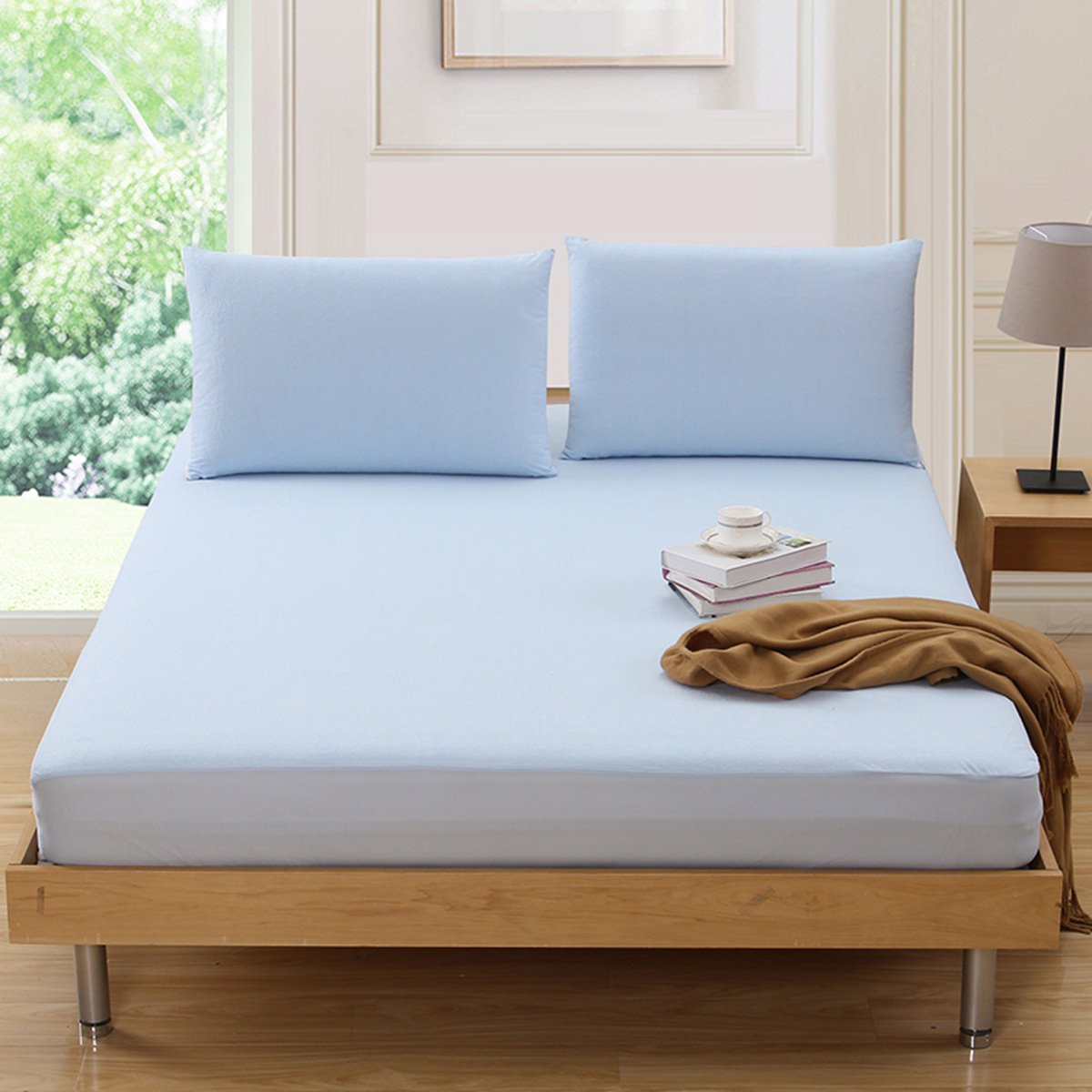 床笠单件纯棉床罩保护套防水床笠床垫套 床笠单件