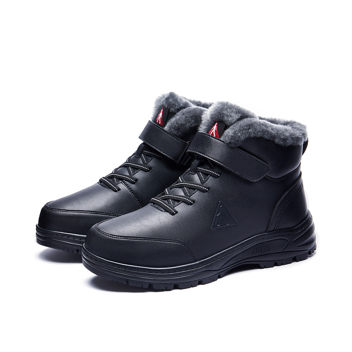 澳洲羊毛内里 蓬松柔软 足力健安全老人鞋健步鞋冬季爸爸鞋妈妈鞋软底