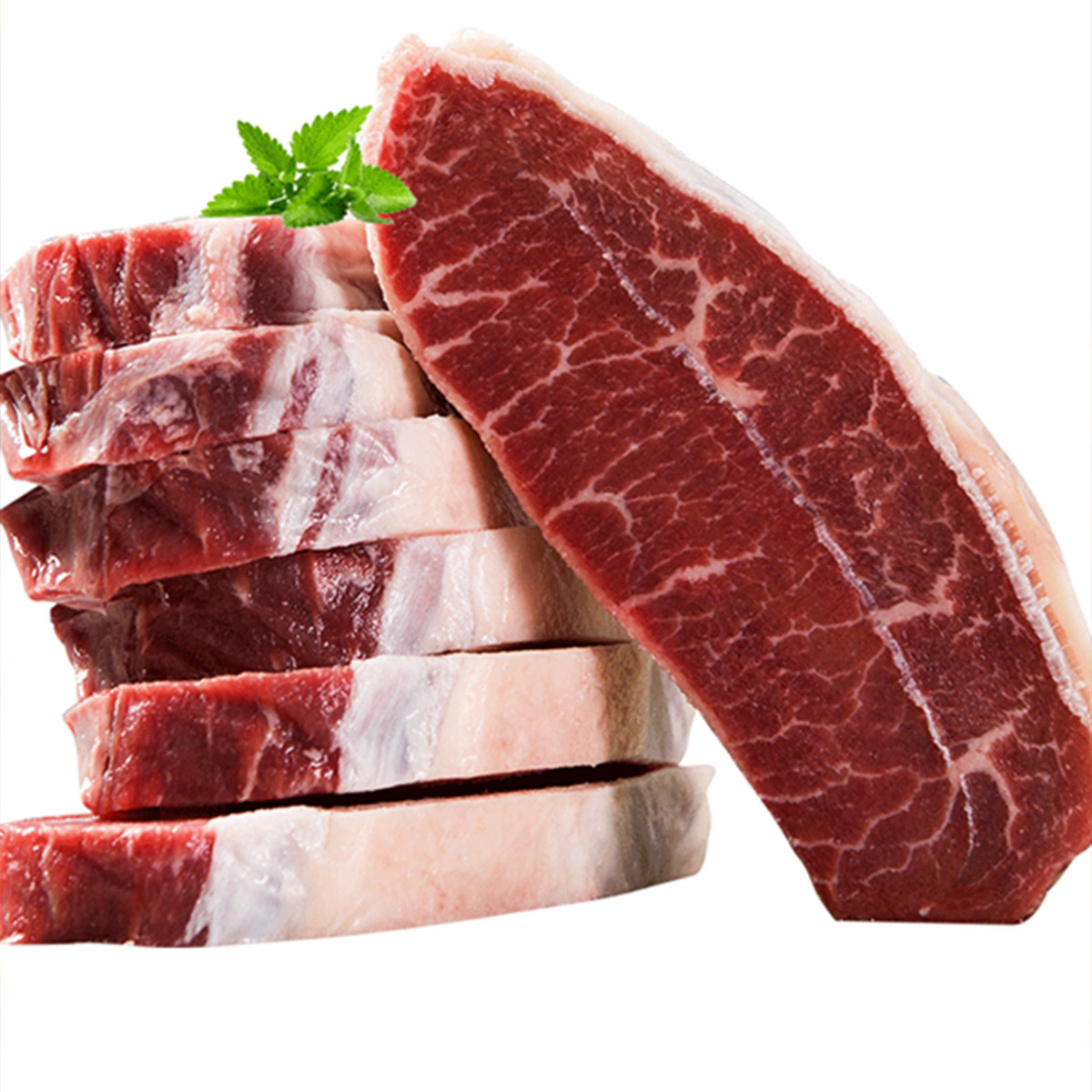 澳洲进口原切牛排套餐草饲板腱牛排10片1500g