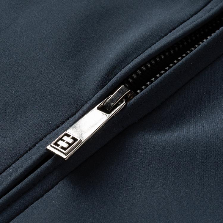 罗蒙 【垂感丝滑】无痕领经典老干部夹克男商务外套男士夹克春秋男外套