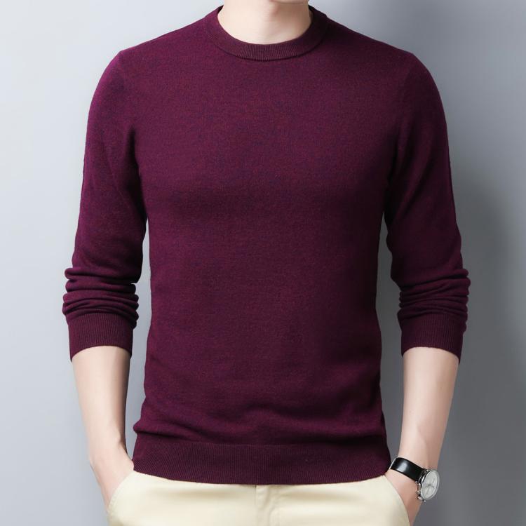 罗蒙 【口碑推荐】羊毛衫男100%羊毛半高领毛衣男半高领男士羊毛衫
