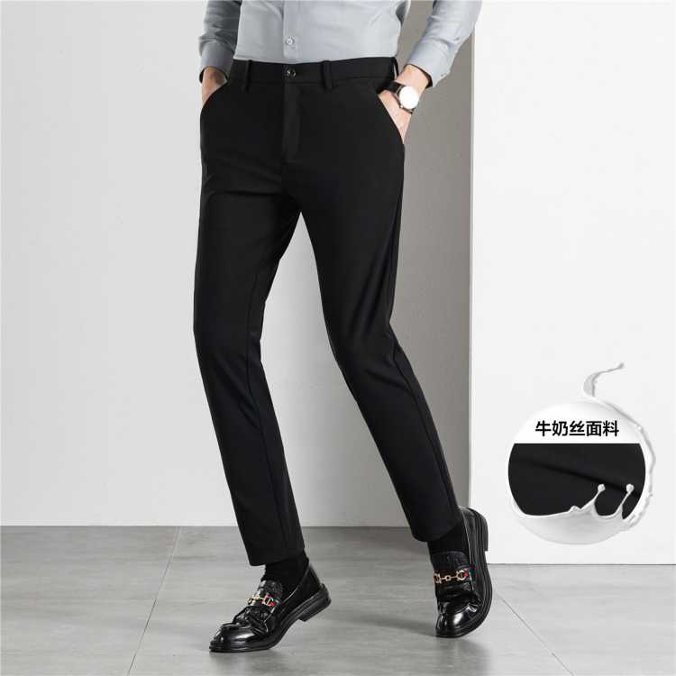 罗蒙 【加绒加厚可选】爆款男裤秋冬款保暖裤子男士休闲裤男长裤西裤男