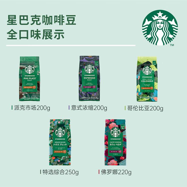 星巴克 【多口味】中度/深度烘培咖啡豆原装进口手冲咖啡黑咖啡星级品质 图 6
