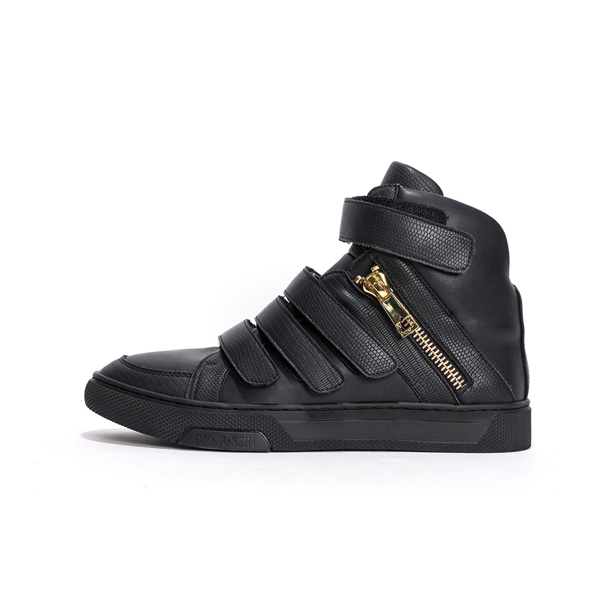 theparamo帕拉莫2018秋季青春时尚高帮魔术贴潮流超纤男士板鞋