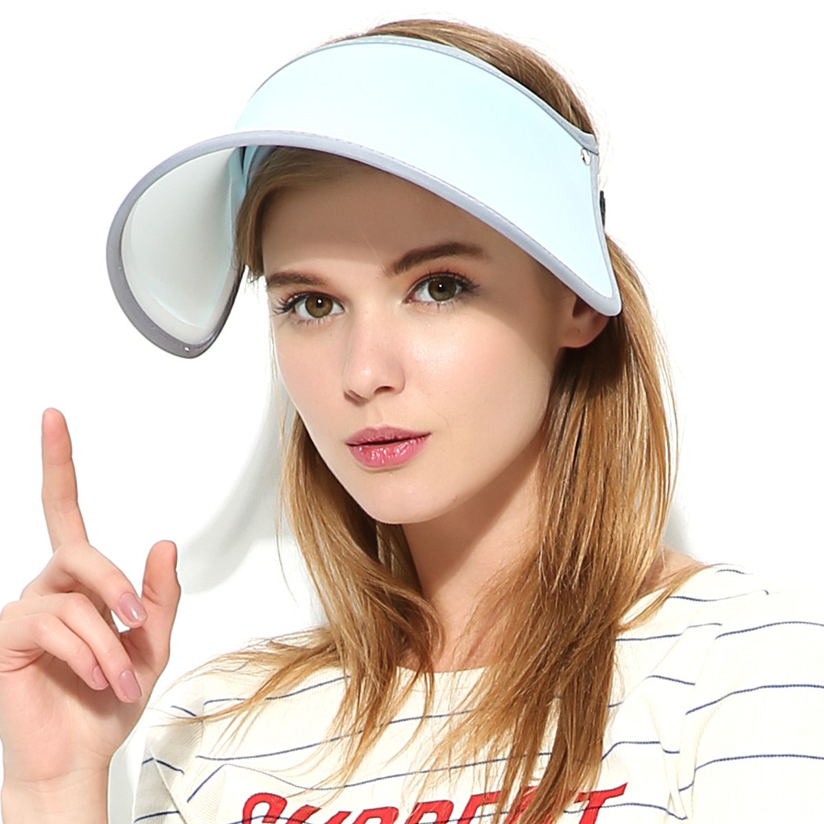 韩国vvc遮阳帽夏季空顶帽百搭太阳帽遮脸防紫外线防晒帽子