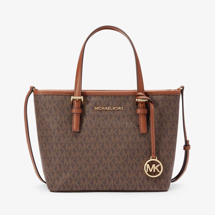 Michael Kors 【母亲节礼物】jet Set Travel小号手提包mk女包 In Brown