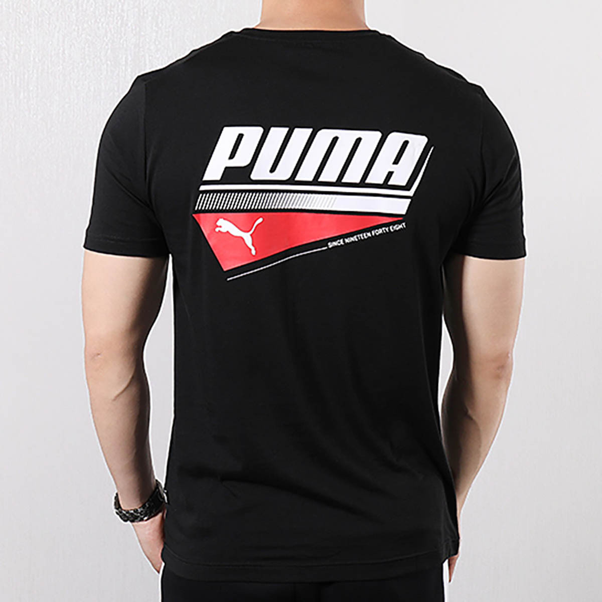 彪马puma 男装运动服圆领宽松短袖t恤 黑色 s【图片 价格 品牌 报价】