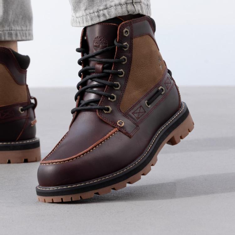 Timberland 户外马丁靴高帮靴男鞋耐磨时尚运动鞋工装靴 In Brown