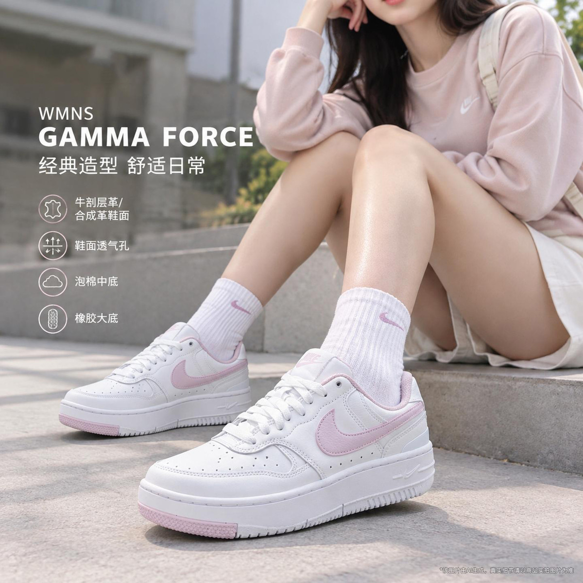 Nike GAMMA FORCE低帮女鞋时尚潮流舒适休闲户外日常出行运动板鞋