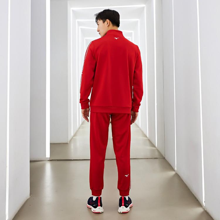 MIZUNO 男女外套新款经典百搭上衣运动休闲针织卫衣夹克套装