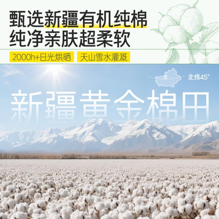自由点 【赵露思同款】新疆有机纯棉表层卫生巾姨妈巾超薄日用夜用姨妈巾