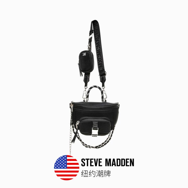 Steve Madden 思美登2024款女包时尚机车包单肩包手提包 Btough In Black
