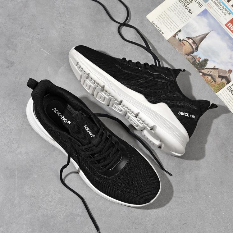 奥康 【好物男鞋】男鞋休闲鞋经典系带百搭飞织时尚百搭优选线上专供款