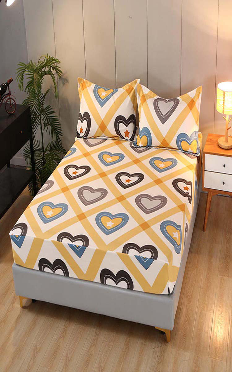 磨毛印花学生宿舍床笠单件单双人床上床罩床垫席梦思保护套用品