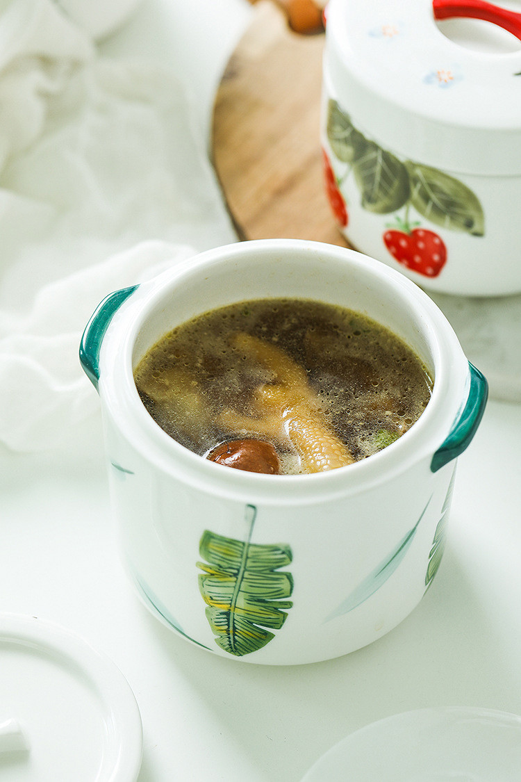 日韩小号双耳炖盅隔水炖汤煲汤养生盅蒸蛋碗罐带盖家用陶瓷炖盅