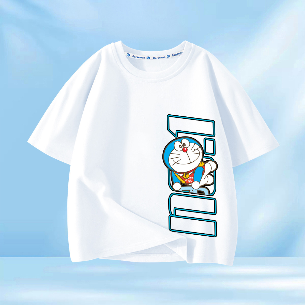 【哆啦A梦IP】速干运动短袖T恤男女童夏季薄款衣服儿童装上衣