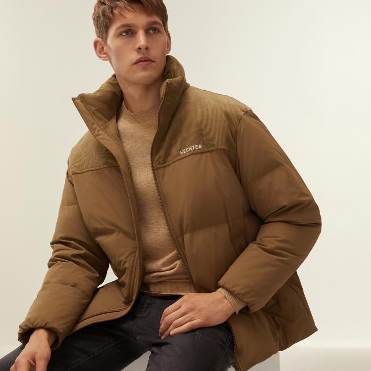【高蓬白鸭绒】法国H+羽绒服男款男士冬季新款潮加厚保暖外套