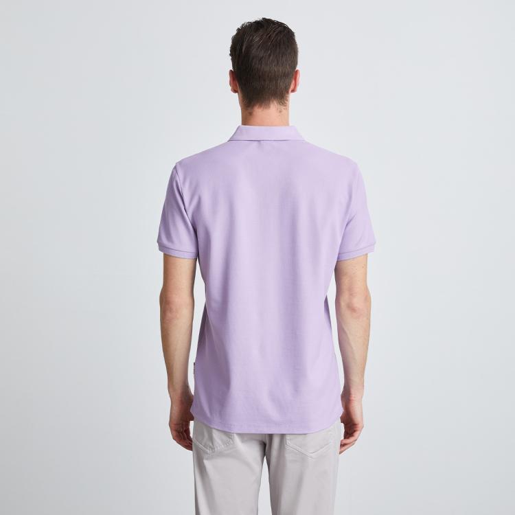 【珠地棉】法国丹尼爱特纯色棉质短袖Polo衫男士休闲T恤