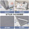 洁丽雅 夏季冰丝凉席三件套空调席可水洗夏凉席夏天宿舍单人席可折叠席子 图片 4