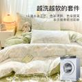 洁丽雅 小清新印花柔软四件套床上用品四季家用亲肤被罩学生宿舍三件套 图片 4
